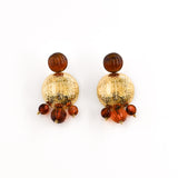 Boucles d'oreilles ADOSIA MARRON
