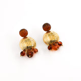 Boucles d'oreilles ADOSIA MARRON