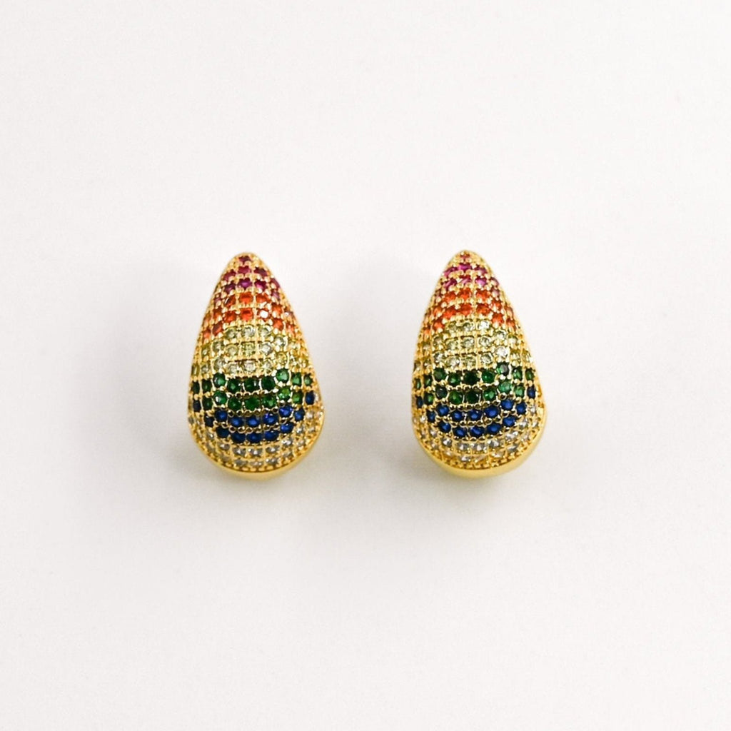 Boucles d'oreilles ALBA STRASS MULTI