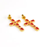 Boucles d'oreilles ANAHIS ROUGE