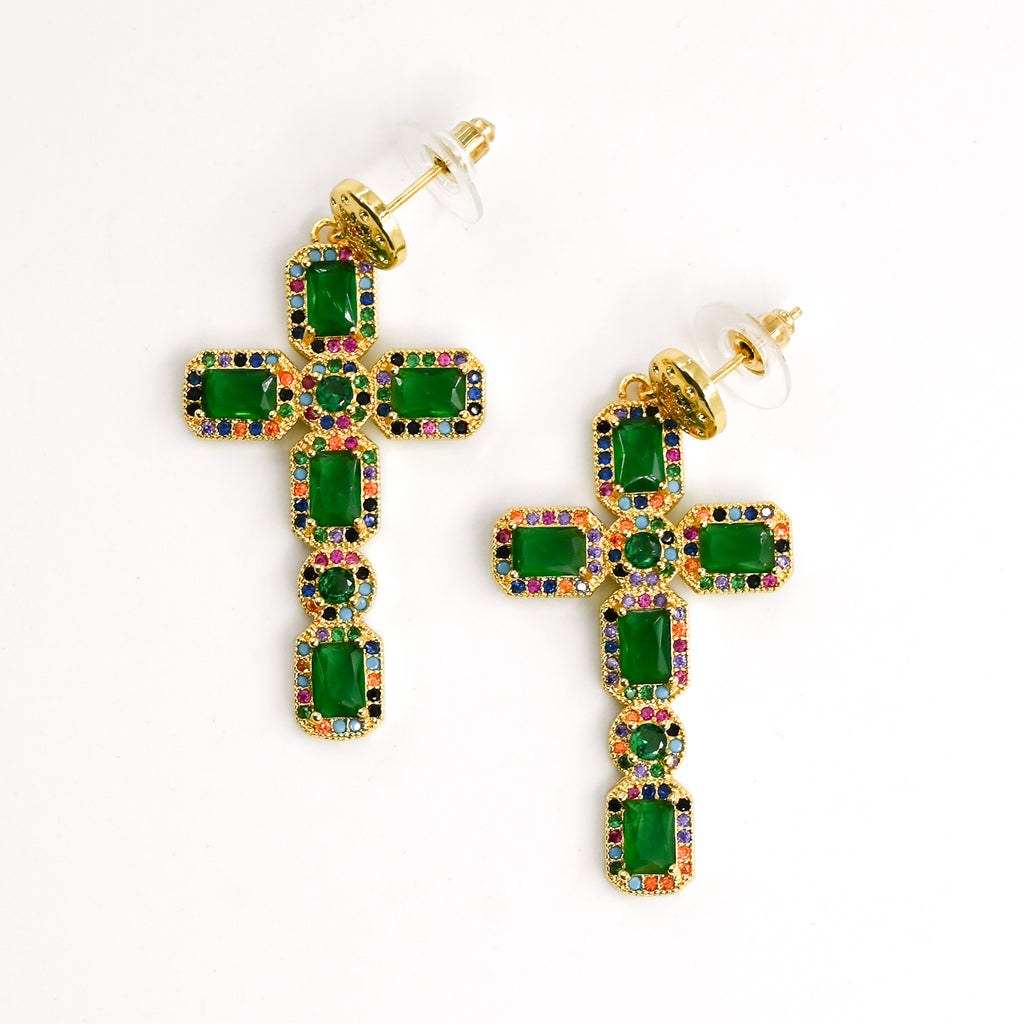 Boucles d'oreilles ANAHIS VERT