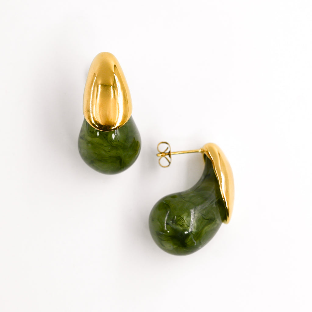 Boucles d'oreilles BÉNÉDICTE VERT