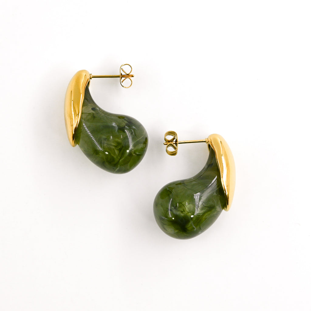 Boucles d'oreilles BÉNÉDICTE VERT