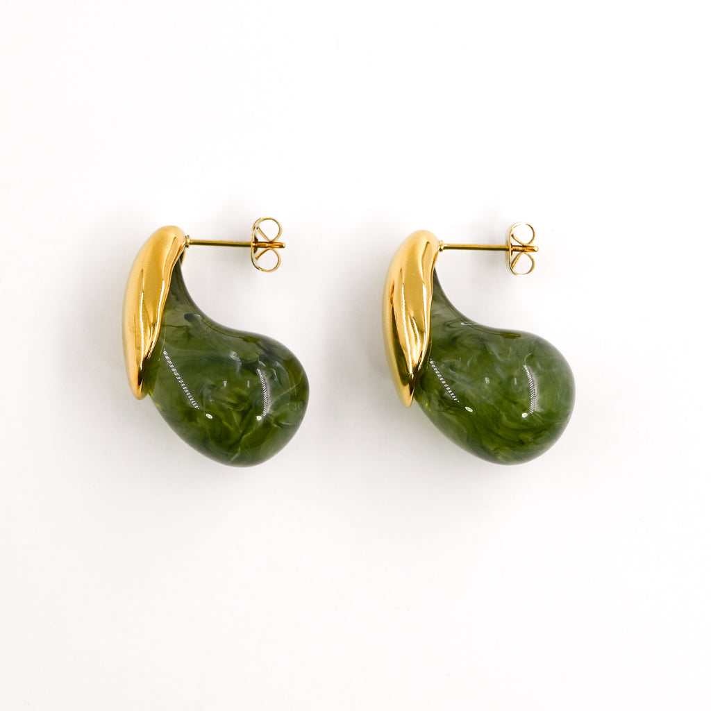 Boucles d'oreilles BÉNÉDICTE VERT