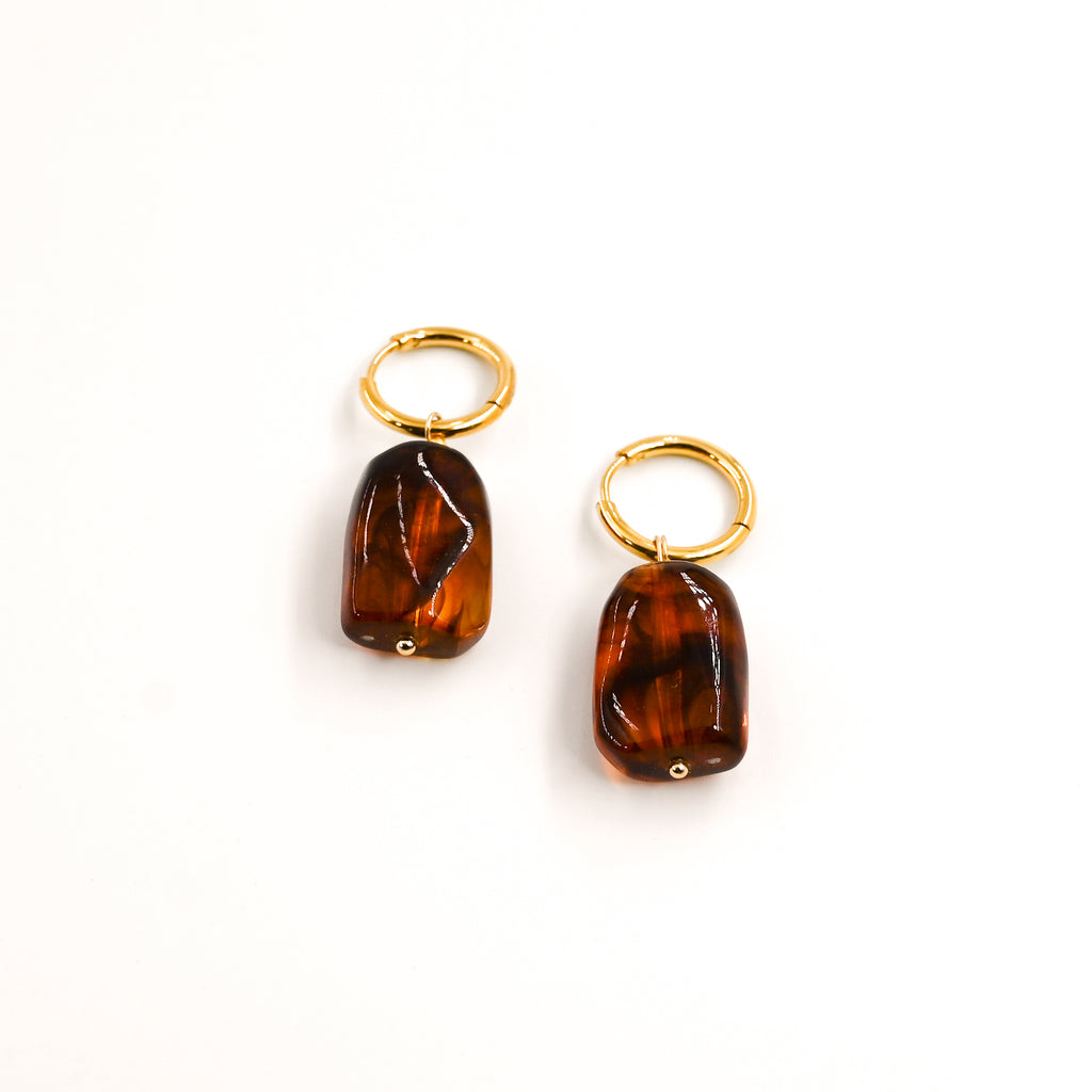 Boucles d'oreilles BODIL OEIL DE TIGRE