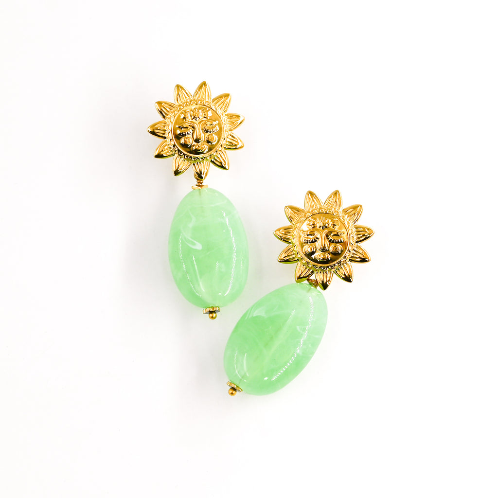 Boucles d'oreilles DAMIANA VERT