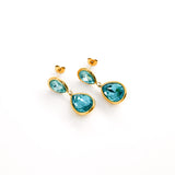 Boucles d'oreilles DORYS BLEU