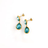 Boucles d'oreilles DORYS BLEU