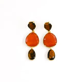 Boucles d'oreilles ELUNEA MARRON