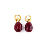 Boucles d'oreilles EMY ROUGE