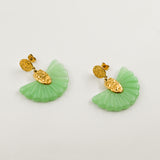 Boucles d'oreilles ETOS VERT D'EAU