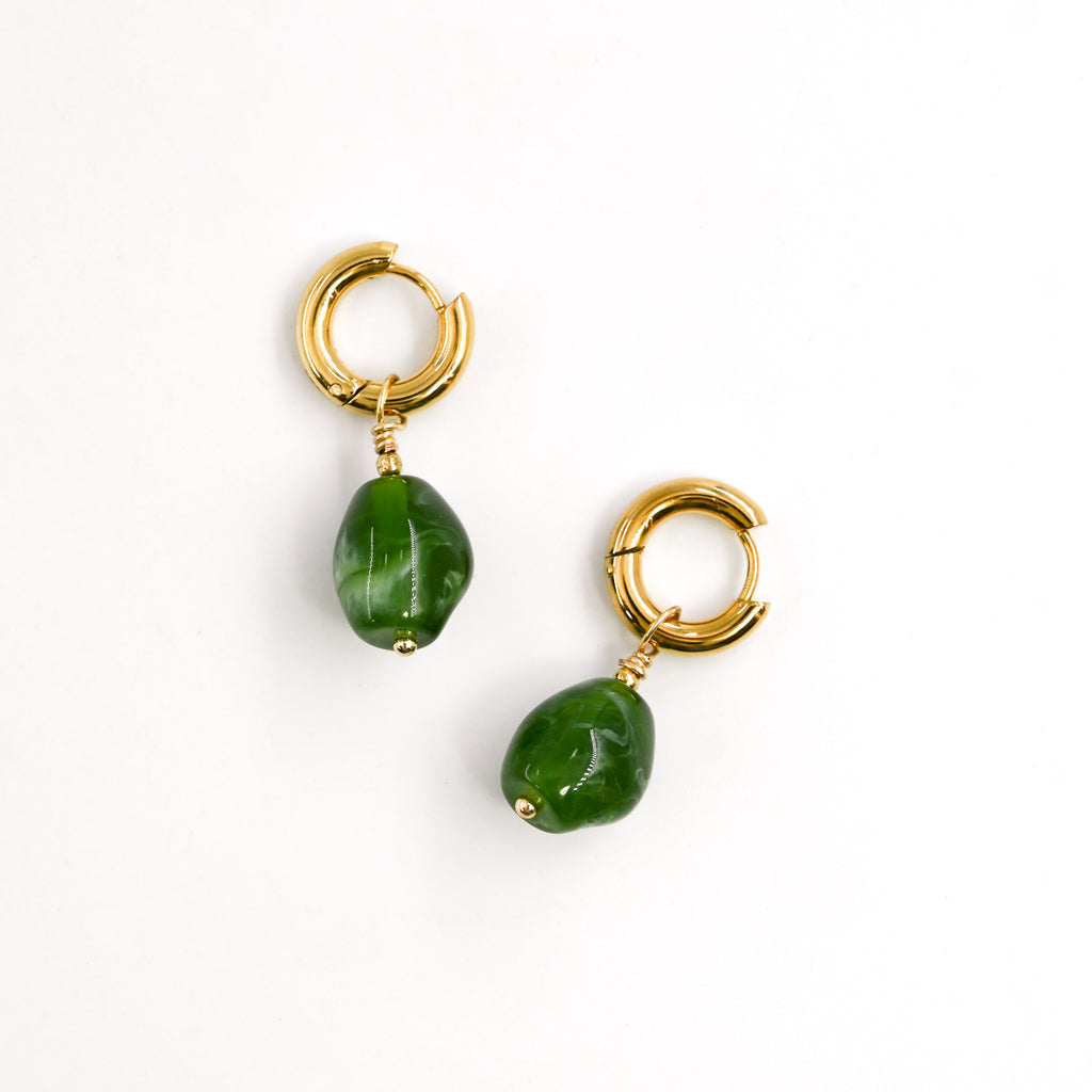 Boucles d'oreilles GABY VERT