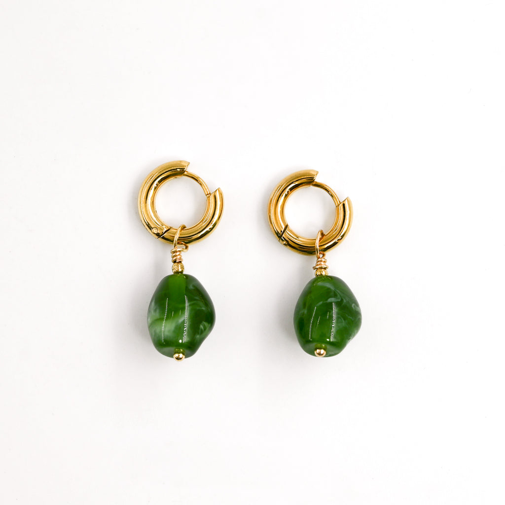 Boucles d'oreilles GABY VERT