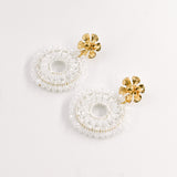 Boucles d'oreilles GLOWIE BLANC