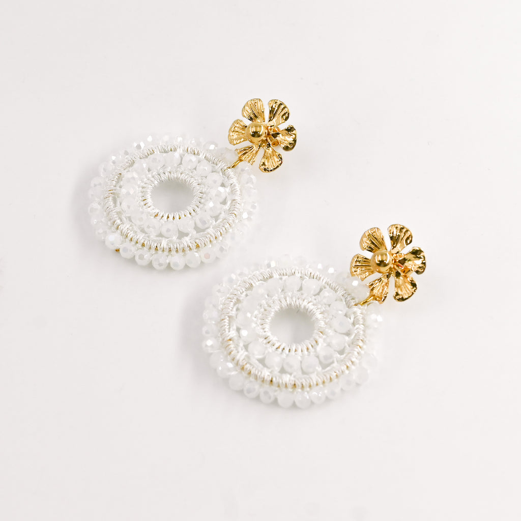 Boucles d'oreilles GLOWIE BLANC