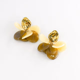 Boucles d'oreilles HELENE BEIGE