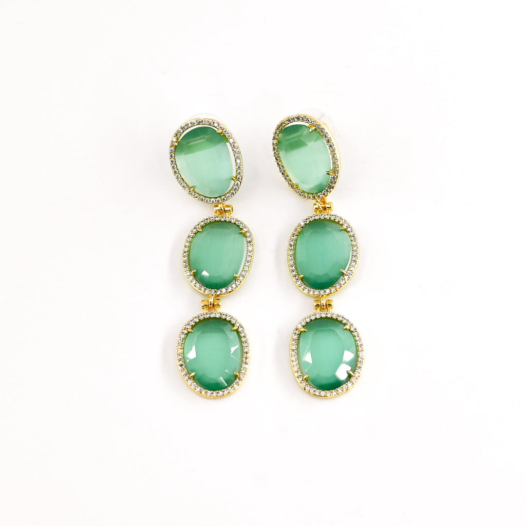 Boucles d'oreilles IBELINA TURQUOISE