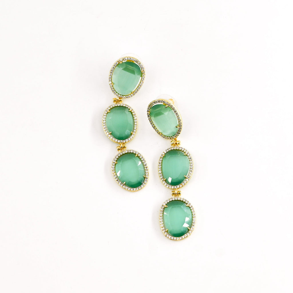 Boucles d'oreilles IBELINA TURQUOISE