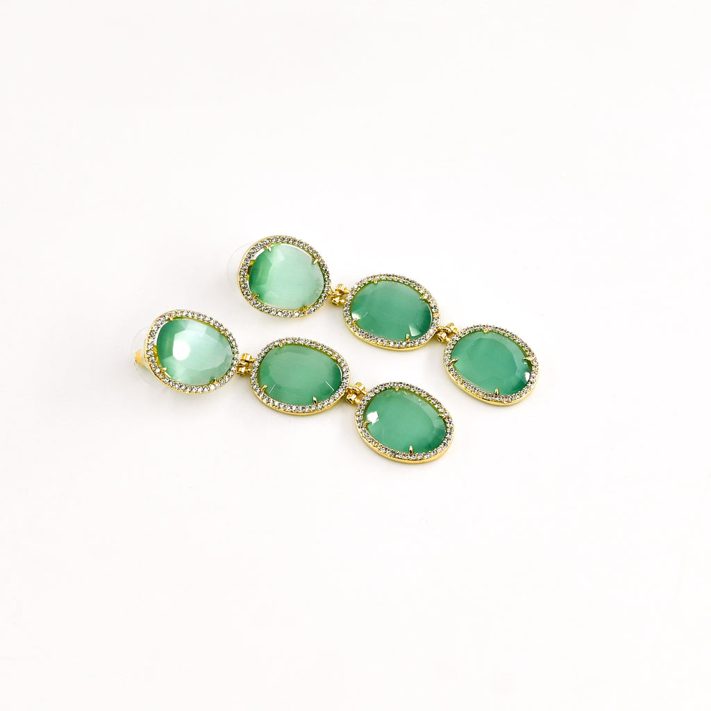 Boucles d'oreilles IBELINA TURQUOISE