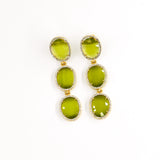 Boucles d'oreilles IBELINA KAKI