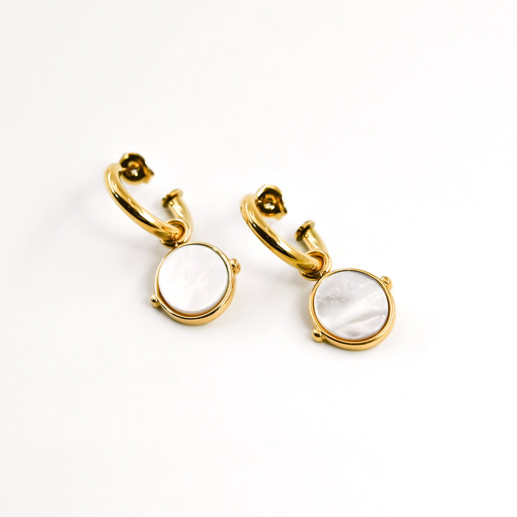 Boucles d'oreilles JUDITH NACRE