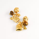 Boucles d'oreilles LAURENTINA MARRON