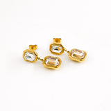 Boucles d'oreilles LAURINE BLANC