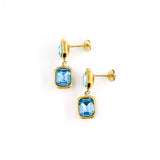 Boucles d'oreilles LAURINE BLEU