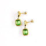 Boucles d'oreilles LAURINE VERT