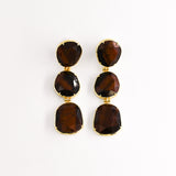 Boucles d'oreilles LINDRA MARRON