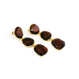 Boucles d'oreilles LINDRA MARRON