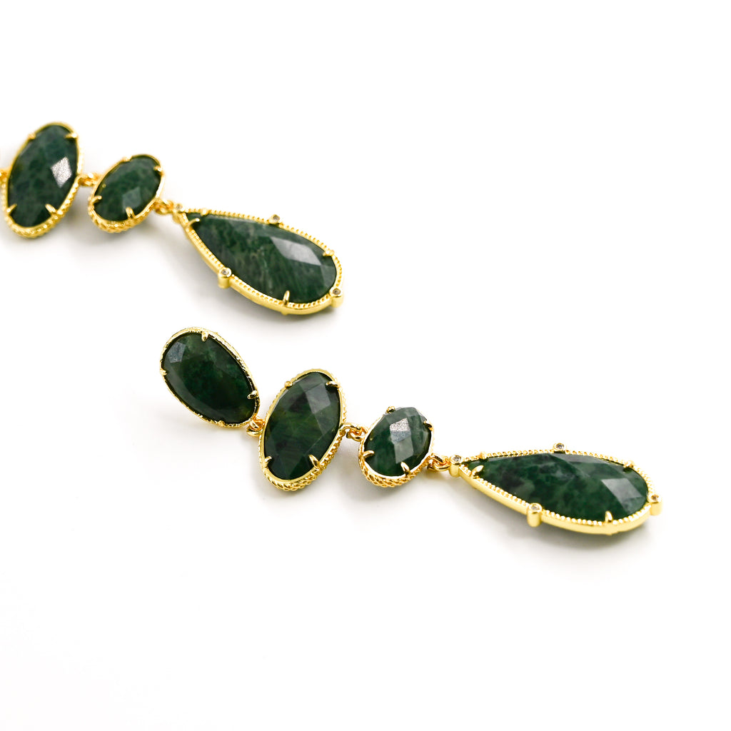 Boucles d'oreilles LINKER VERT