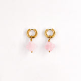 Boucles d'oreilles LIPA ROSE