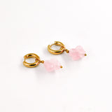Boucles d'oreilles LIPA ROSE