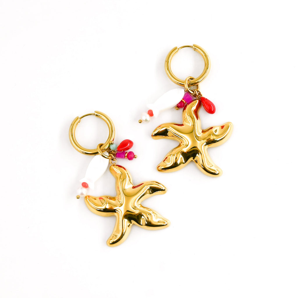 Boucles d'oreilles MARIANE ÉTOILE DE MER