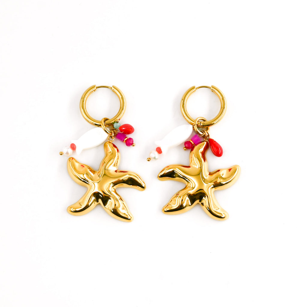 Boucles d'oreilles MARIANE ÉTOILE DE MER