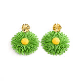 Boucles d'oreilles MIREILLE VERT