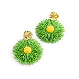 Boucles d'oreilles MIREILLE VERT