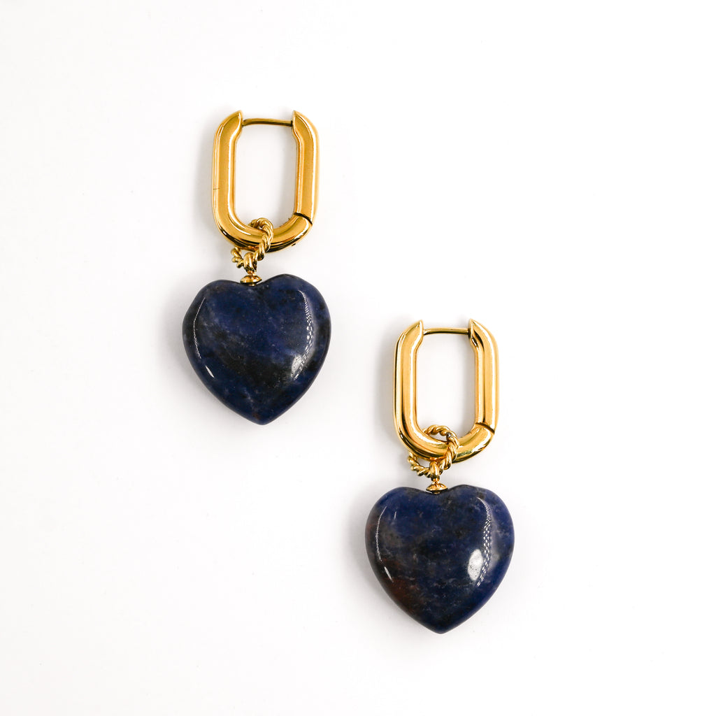 Boucles d'oreilles NAPO SODALITE