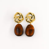 Boucles d'oreilles NÉORA MARRON
