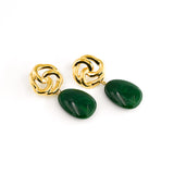 Boucles d'oreilles NÉORA VERT