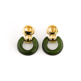 Boucles d'oreilles PRISY VERT