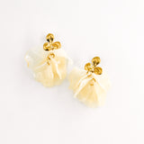 Boucles d'oreilles ROSAMÉE BLANC