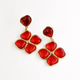 Boucles d'oreilles SHANNON ROUGE