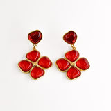 Boucles d'oreilles SHANNON ROUGE