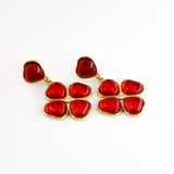 Boucles d'oreilles SHANNON ROUGE