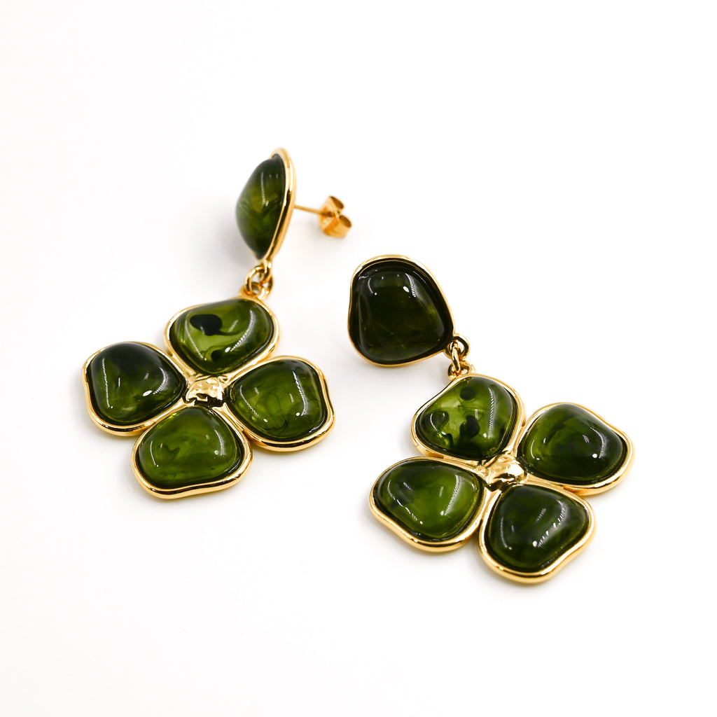 Boucles d'oreilles SHANNON VERT