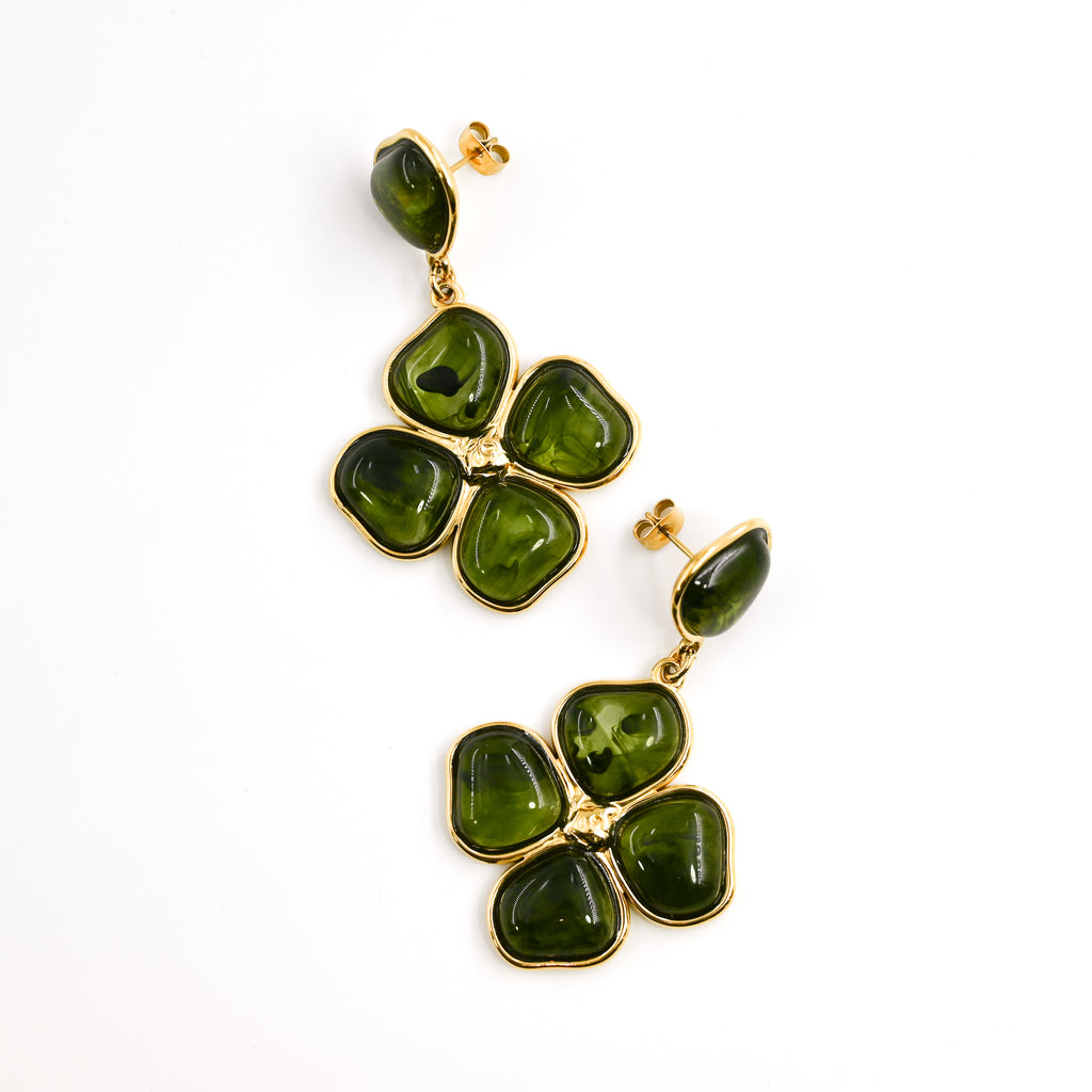 Boucles d'oreilles SHANNON VERT