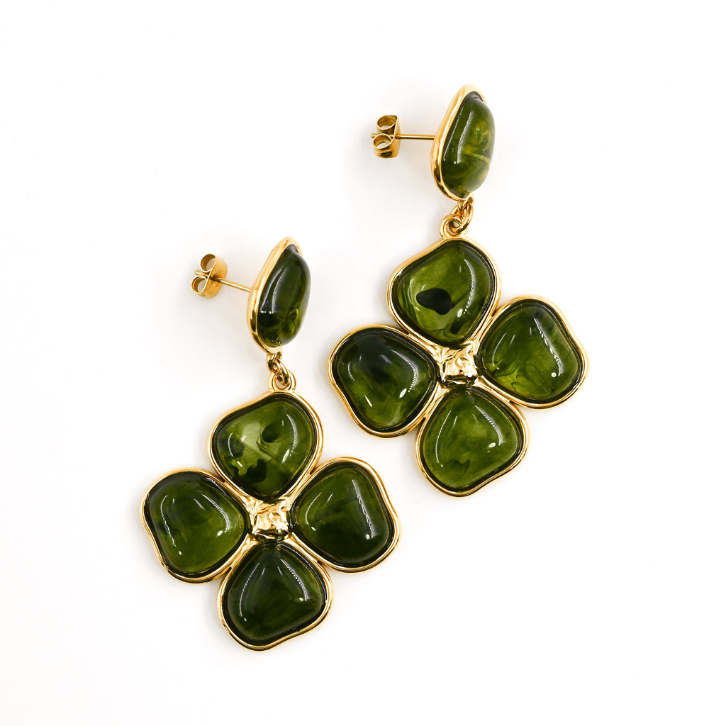 Boucles d'oreilles SHANNON VERT