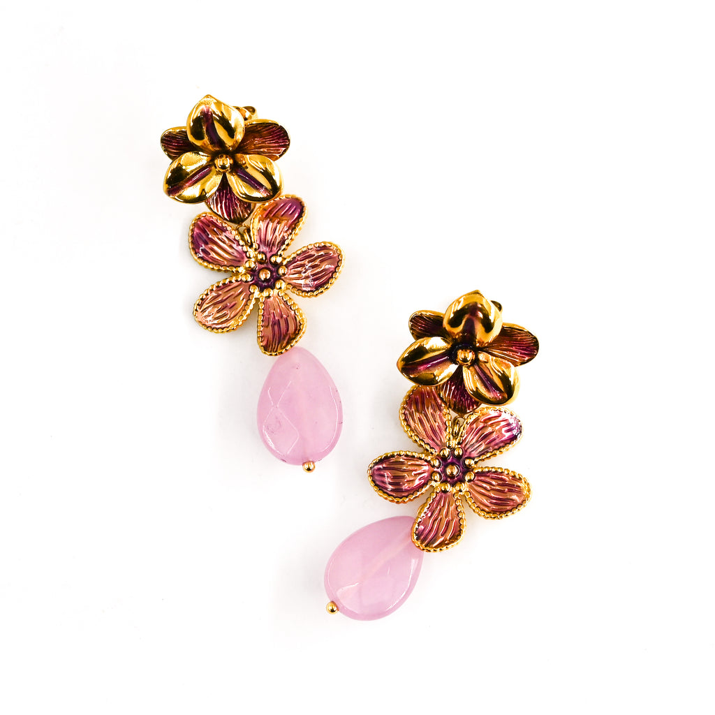 Boucles d'oreilles SIDIA ROSE